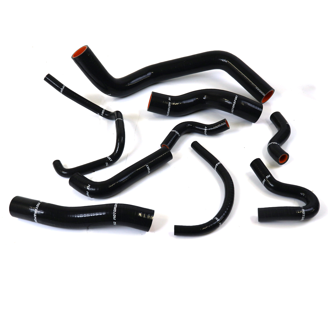 NISSAN S13-S14-S15 RADIATOR AND HEATER HOSES - BLACK - | M2 MOTORSPORT / M2-SRH-NIS113BK