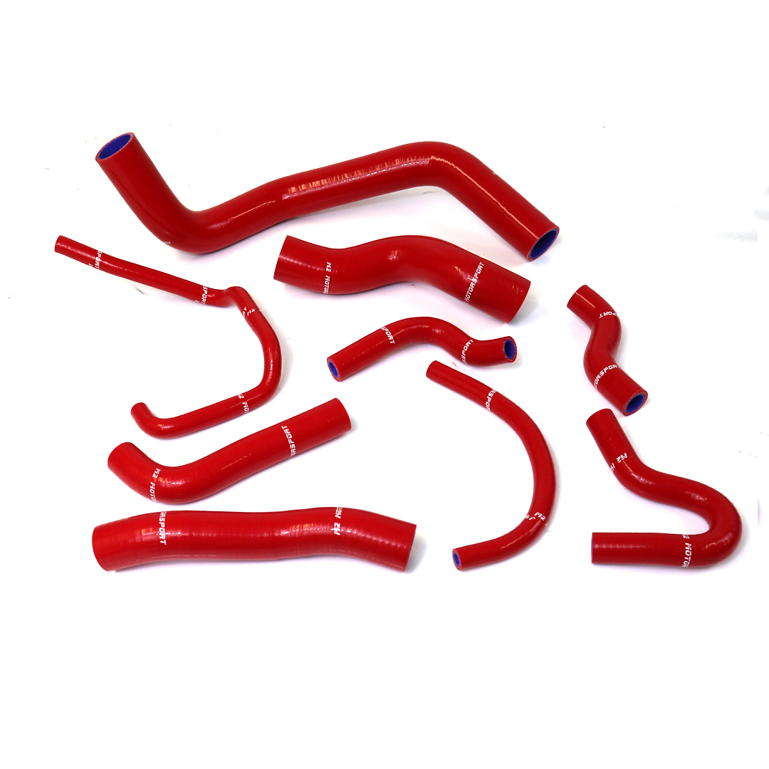 NISSAN S13-S14-S15 RADIATOR AND HEATER HOSES - RED - | M2 MOTORSPORT / M2-SRH-NIS113RD